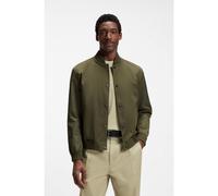 BOSS Water-repellent jacket with monogram-pattern sleeves - Style H-Covor, 50564412 Dark Green 42R