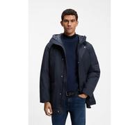 BOSS Mens Regular Fit Osiass1 Parka - Colour: 404 Dark Blue - Size: XL