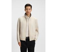 BOSS Water-repellent reversible jacket with check pattern - Style C-Ceander, 50549693 Natural 44R