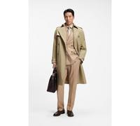 BOSS Water-repellent trench coat in cotton twill - Style H-JaredTrenchB1_263F, 50564567 Beige 36R