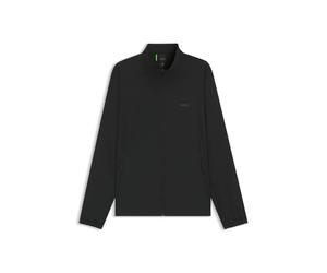 BOSS Water-repellent Zip-up Jacket with Four-way Stretch (Black, M)