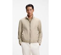 BOSS Water-repellent zipped jacket with two-way stretch - Style L-Cind, 50564919 Light Beige 44R