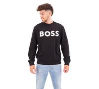 BOSS Mens Relaxed Fit WeBasicCrew Sweatshirt - Colour: 001 Black - Size: Large