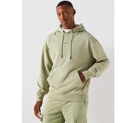 BOSS Wesmallhood Regular Fit Centre Logo Overhead Hoodie - Green, Green, Size L, Men Green