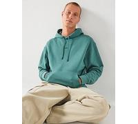 BOSS Fleece hoodie in cotton terry with contrast logo - Style WeSmallhood, 50514530 Green L