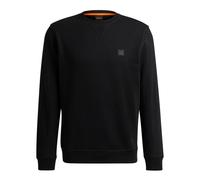 BOSS Mens Westart Cotton-terry relaxed-fit sweatshirt with logo patch