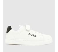 BOSS White 1V Cupsole Boys Junior Trainers UK 11.5 (EU 30)