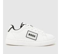 BOSS White Court Boys Junior Trainers UK 9 (EU 27)
