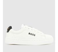 BOSS White Cupsole Boys Junior Trainers UK 1 (EU 33)
