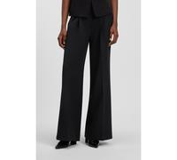 BOSS Wide-leg trousers in stretch fabric - Style C_Tiwi2, 50545580 Black 10