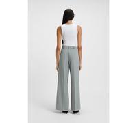 BOSS Wide-leg trousers in stretch fabric - Style C_Tiwi2, 50545580 Light Grey 14