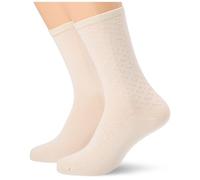 BOSS Women's 2P RS Monogram CC W Regular Socks, Open White119, 39-42
