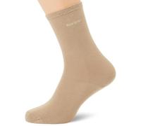 BOSS Women's 2p Rs Uni Logo Cc W 10272219 0 Regular_Socks, Medium Beige, 39-42