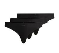 BOSS Women's 3P Thong Micro String, Black1, XXL