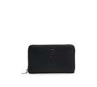 BOSS Women's Anett SM Ziparound 10277946 01 Zip Around Wallet, Black, One Size