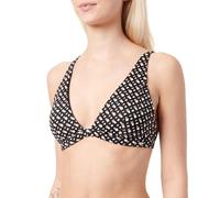 BOSS Women's Bb Monogram Triangle Bikini top, Open Miscellaneous960, XL
