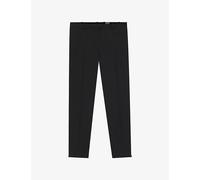 Boss Womens Boss Cropped Slim-Fit Cotton Blend Trousers Black 8