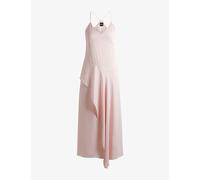 Boss Womens Boss Ruffle Racerback Chiffon Maxi Dress Light/Pastel Pink 10