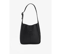 Boss Womens Brand-Embossed Faux-Leather Shoulder Bag Black 1 Size