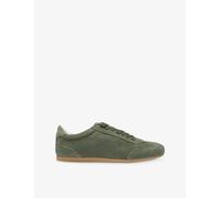 Boss Womens Brand-Embossed Suede Trainers Dark Green Eur 38/5 UK Women