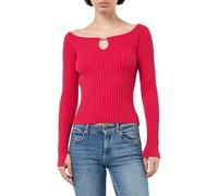 BOSS Women's C_Fayez Knitted_Sweater, Dark Pink653, L