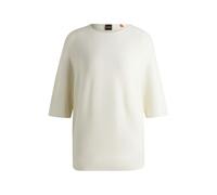 BOSS Women's C_Flambers 10270227 01 Knitted_Sweater, Open White118, M