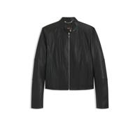 BOSS Women's C_saleste1 Leather Jacket, 001black, 24