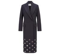 Boss Womens Calisi2_FS Coat in Blue Wool - Size 6 UK