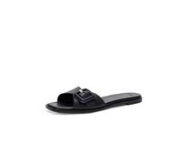 BOSS Leather slides with logo-detail buckle - Style Charlize_Slid10_VCBK, 50542200 Black 4