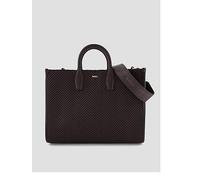 BOSS Women's Chevron Textured Medium Tote Bag, Brown, Women Brown