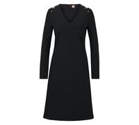 Boss Womens Dariva Casual Dress - Black - Black - 10 UK - 61% Polyester/26% Viscose/7% Cotton/6% Elastane