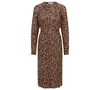 Boss Womens Dibanora2 Dress in Floral - Black/Brown Silk - Size 4 UK
