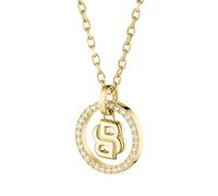 BOSS Women's Divine Gold Tone Double B Monogram Pendant Necklace