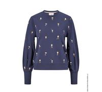 Boss Womens Ejusta1 Sweatshirt in Dark Blue Cotton - Size 6 UK