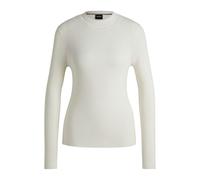 Boss Women's Feskiera Knitted Sweater Top - White - White - M