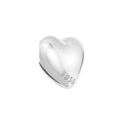 BOSS Women's Heart-Shaped Stainless Steel Stud Earrings