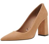 BOSS Women's Janet_chpump90_sd1 Pump, Medium Beige 260, 8.5 UK
