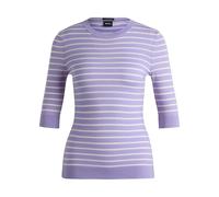 Boss Womens/Ladies Faleenas1 Striped Sweater Top - Purple - Purple - M