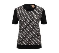 Boss Womens/Ladies Fordana Logo Short-Sleeved Sweater Top6 UK Shiny GT30145