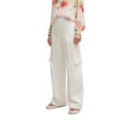 Boss Womens/Ladies Teneria Straight Cargo Trousers8 UK White GT7085