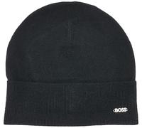 BOSS Women's lari_hat Beanie, Black, ONESI