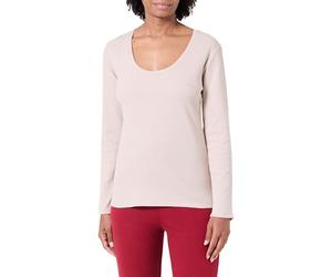 BOSS Women's Long Sleeve Pyjamas, Light Beige, M