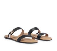 Boss Womens Millie Strap Sandals in Black Leather - Size UK 3