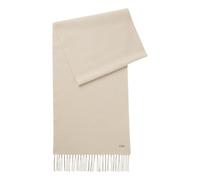 BOSS Women's Scarf In Wool With Rivet With Zesy Logo 35 180 50517216 Ivory