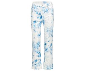 BOSS Womens Straight Crop 2.0 Regular-fit Jeans in Comfort-Stretch tie-dye Denim