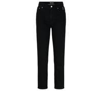 Boss Womens Straight-Fit Cropped Jeans in Black Denim - Size 26W/32L