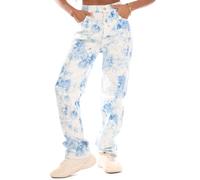 Boss Womens Straight-Fit Cropped Jeans in Multi colour - Multicolour Cotton - Size 27W/32L