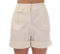 Boss Womens Tasandria-D Shorts in White Cotton - Size 8 UK