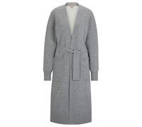 Boss Womens V-Neck Long Sleeve Dressing Gown in Silver - Size 16 UK