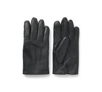 BOSS Wool-blend lined leather gloves with logo - Style Hainz-ME, 50526681 Black 9.5